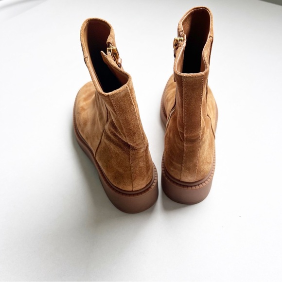 Vince Kady Low Suede Leather Boots Booties Chelsea Zip Up size 7 - Picture 4 of 9